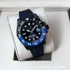 Reloj Greenwich Reloj Mecánico Totalmente Automático Reloj Mecánico Anillo de Coca Anillo de Cerámica Reloj Mecánico de Alta Calidad para Hombre