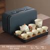 Lindo Juego de Té Panda Huang Ru Juego de Té Kung Fu Tetera de Cerámica Regalo Navideño para Dar Hogar Viaje Exterior