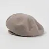 Boina de Ala Ancha, Sombrero de Calabaza de Punto Versátil Estilo Coreano, Boina de Invierno Cálida Estilo Japonés