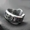 Anillo Corazón de Cuervo Chaoxuan Anillo de Cruz de Moda Personalizado Anillo de Flor de Cruz Scroll Serio Pulsera