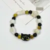 Pulsera de Cerámica Jingdezhen Nueva Pulsera de Cerámica China Joyería Estudiante Estilo Tíbet Cuerda Trenzada a Mano Puesto Regalo para Estudiante