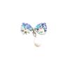 Nova liga embutida strass pérola pingente arco diy jóias artesanais hairpin acessórios para o cabelo material Acessórios Atacado