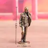 Homem de Terno de Latão Puro, Malandro Estiloso de Terno, Objeto Antigo Sólido Vintage, Animal de Chá Decorativo para Mesa, Ornamento de Artesanato