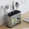 Suporte Compartimentado para Hashis de Aço Inoxidável Personalizado para Cozinha, Gaiola para Hashis, Porta-Faca, Garfo, Colher de Sopa Doméstico, Rack para Hashis, Porta-Talheres, Organizador de Armazenamento