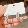 Elegantes y Lujosos Brazaletes para Oreja de Zirconia Microincrustada con Forma de Nariz de Cerdo para Mujer, Estilo de Alta Gama, Versátiles, Pendientes Minimalistas, Accesorios de Oreja de Moda