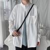 Camisa de linho masculina manga longa estilo japonês estilo chinês camisa masculina solta plus size casaco masculino algodão linho casual top
