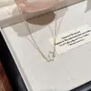 Colar Borboleta Quatro Estações Moda Luxo Leve Joias Fritillary High-End Corrente Simples Elegante para Clavícula