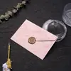Set de Papel de Carta Dorado Transfronterizo con Textura Gofrada Estilo Canal Carta de Amor Romántica Escrita a Mano Pegatina de Lacre para San Valentín