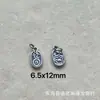 Shanxi plata vieja retro hacer viejo pequeña gota resbalón pequeño colgante varios estilos de plata Panax notoginseng DIY accesorios de joyería de juego literario