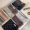 Bufanda Larga de Seda con Bloques de Color Vintage para Mujer, Estilo Coreano Primavera y Verano, Bufanda Fina Artística de Nicho de Alta Gama, Accesorio de Cinta