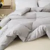 Edredón de invierno grueso y cálido para otoño e invierno, hecho de algodón lavado, estilo nuevo, adecuado para dormitorios universitarios, dormitorios y uso doméstico, color liso