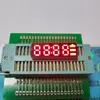 4 Tubos Digitales de 8 Dígitos con Luz Roja de Alto Brillo con Baterías, Tubos Digitales de 7 Pines de una Sola Fila con Pantalla de Alimentación de Reloj 3310R