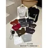 Yuanxi - camiseta de manga larga con cuello en U, a la moda y minimalista, top versátil y favorecedor para mujer, otoño 2026, 263300