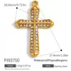 Accesorios de Joyería de Acero Inoxidable Transfronterizos Maleta de Dibujos Animados Goteo de Aceite Flor Colorida Chapado en Oro Real de 18K Colgante