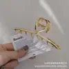 Amazon Transfronterizo Accesorios para el Cabello Nuevo Aleación Metal Pinza Grande para el Cabello Pasador Geométrico Grande Simple Accesorios para el Cabello de Adulto Tocado