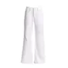 Pantalones de Pierna Ancha Acampanados, Holgados, Cómodos, Lavados, Versátiles, de Cintura Alta, Adelgazantes, con Caída, de Color Sólido, Estilo Retro Americano de Moda para Mujer 2026