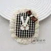 Estilo Coreano Renda Xadrez Bordado Coelho Tecido Acessórios Bolsas e Sapatos DIY Acessórios de Flor Leggings Acessórios de Vestuário