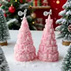 Vela Aromática de Natal em Formato de Laço Tridimensional, Design Criativo, Cera de Soja, Vela Aromática Sem Fumaça Transfronteiriça