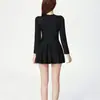 Nuevo Traje de Baño Cruzado para Mujer 2026 con Diseño Floral Hueco, Estilo Falda de una Pieza, Cubre Abdomen, Adelgazante, de Manga Larga, para Aguas Termales y Vacaciones en la Playa