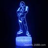 E-commerce transfronterizo superventas bastion night luz nocturna 3D alpaca cosechadora paracaidismo lámpara de mesa colorida luz de regalo creativa