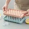 Bola de gelo redonda com tampa esférica bandeja de gelo bola de gelo congelado cubo de gelo molde criativo bandeja de gelo caseiro caixa de gelo