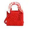 Bolsa de Mão Feminina Novo Estilo, Bolsa de Ombro Design de Nicho Acolchoado Moda Pu, Bolsa Quadrada Pequena Transversal Versátil Exquisita