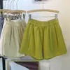 Shorts de Verão Soltos Estilo Coreano de Alta Qualidade para Mulheres Plus Size, Hot Pants Ultrafinos de Cintura Alta Que Escondem a Figura