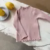 Ropa Infantil para Niñas, Suéteres de Punto, Invierno 2025 Nuevas Camisetas Básicas Gruesas y Elegantes para Niños, Ropa para Bebés