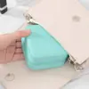Mini Caja de Almacenamiento para Joyería, Caja de Joyería de Viaje para Pendientes y Collares, Empaque Compacto para Anillos, Caja de Joyería con Cremallera y Tapa abatible