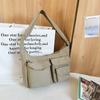 Nova Bolsa Tiracolo de Nylon Simples de Grande Capacidade com Múltiplos Bolsos Leve Versátil para o Dia a Dia Ombro Axila