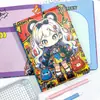 Nuevo Estilo Cuaderno A5 Primo Grande Cuaderno de Páginas de Colores Cuero PU Bloc de Notas para Estudiante Cuaderno Rayado de Dibujos Animados de Moda