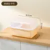 Caja de Almacenamiento para Vajilla de Bebé con Rejilla Escurridora para Biberones Caja de Almacenamiento Herramienta Especial para Alimentos Complementarios de Bebé Gabinete a Prueba de Polvo