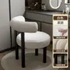 Cadeira de Maquiagem Cadeira para Quarto de Menina Casa Encosto de Cadeira Luxo Leve Simples Moderna Mesa de Estudo Banqueta de Mesa para Manicure Penteadeira