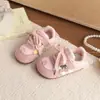 Zapatos de Entrenamiento Alemanes para Niñas con Adorno de Encaje de Nuevo Estilo, Zapatos A-Gan Estilo Flor de Cerezo Crema de Primavera, Tenis Lindos para Bebés Niñas