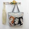 Nova Bolsa de Tecido com Fio de Ouro de Lado Único Estilo Transfronteiriço, Fornecimento de Comércio Exterior, Bolsa de Ombro Feminina Fashion, Bolsa de Compras, Bolsa de Ombro de Lona Artística