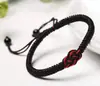 Amazon Transfronterizo Temporada de Graduación Pulsera Conmemorativa de Cuerda Roja Tejida Pulsera Doble Nudo de Dinero Pulsera de Nudo de Diamante para Pareja Cuerda Roja