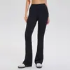 Pantalones Acampanados de Alta Elasticidad para Mujer con Glúteos en Forma de Durazno, Adecuados para Ropa de Exterior, Pantalones de Gimnasio con Bolsillos, Pantalones de Yoga para Mujer