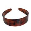 Nueva Diadema Acrílica con Estampado de Leopardo con Dientes, Diadema Antideslizante de Ala Ancha, Accesorios para el Cabello con Temperamento, Venta al por Mayor de Tocado de Moda
