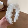 Diadema de Malla con Forma de Nube para Mujer con Corona Alta, Elegante Diadema con Peine Dentado Plegado, Nuevo Pasador para el Cabello 2025