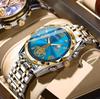 Auténtico Nuevo Reloj para Hombre Moderno Resistente al Agua Multifuncional Casual Moda Moderno Luminoso Reloj de Cuarzo para Hombre
