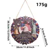 2026 Dia da Independência Americana Placa Patriótica de Madeira para Porta Ornamento de Águia e Bandeira Decorações para Celebração de Feriado Festa de Aniversário
