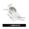 Soporte para ropa de aleación de zinc engrosado de 16 mm, colgante de barra para ropa en forma de U, brida, soporte para ropa de hierro, soporte para tubo de armario, venta al por mayor de fábrica
