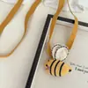 Collar Colgante de Animal de Tela Hecho a Mano con Temática de Bosque para Niños