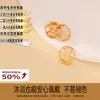 Acessórios artesanais DIY estilo antigo: Contas separadoras de roda de Dharma ocas cravejadas de diamantes banhadas a ouro em prata 925, contas separadoras para pulseira e colar de cristal