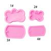 Molde de silicona para placa de identificación de hueso de perro