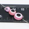 Venta al por mayor Ojo del Diablo 6-10 mm cuentas planas para ojos cuentas de resina para ojos con agujero pasante accesorios de ojo de pez cuentas sueltas