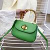 Bolso Cuadrado Pequeño de Textura Casual Bolso de Mano Color Sólido 2024 Verano Nuevo Bolso Bolso de Mujer Cierre Bolso Bandolera de Hombro
