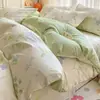 2026 Novo Modelo 12868 Capa de Colcha e Conjunto de Lençol de Algodão Puro Estampado, Conjunto de Roupa de Cama de Três ou Quatro Peças