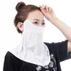 Máscara Fina Fashionável com Proteção Solar, Máscara Facial Longa para Proteção dos Olhos, Máscara de Seda Gelada para Ciclismo com Proteção Solar, Proteção do Pescoço e Proteção UV