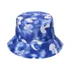 Novo Chapéu de Pescador Comércio Exterior Amazon Viagem Chapéu de Sol Cor Tie-dye Chapéu Bacia Cogumelo Chapéu de Sol Chapéu de Sol de Verão para Mulheres